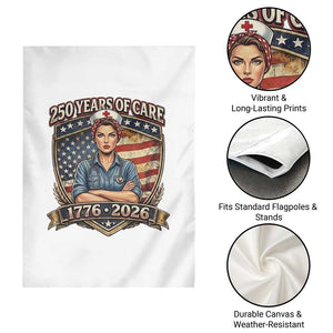 Patriotic Nurse Celebrating 250 Years Of Care Gift Garden Flag TS12 Print Your Wear