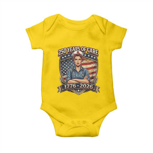 Patriotic Nurse Celebrating 250 Years Of Care Gift Baby Onesie TS12 Daisy Print Your Wear