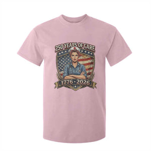 Patriotic Nurse Celebrating 250 Years Of Care Gift T Shirt For Kid TS12 Light Pink Print Your Wear