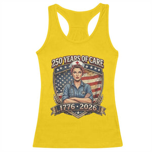 Patriotic Nurse Celebrating 250 Years Of Care Gift Racerback Tank Top TS12 Daisy Print Your Wear