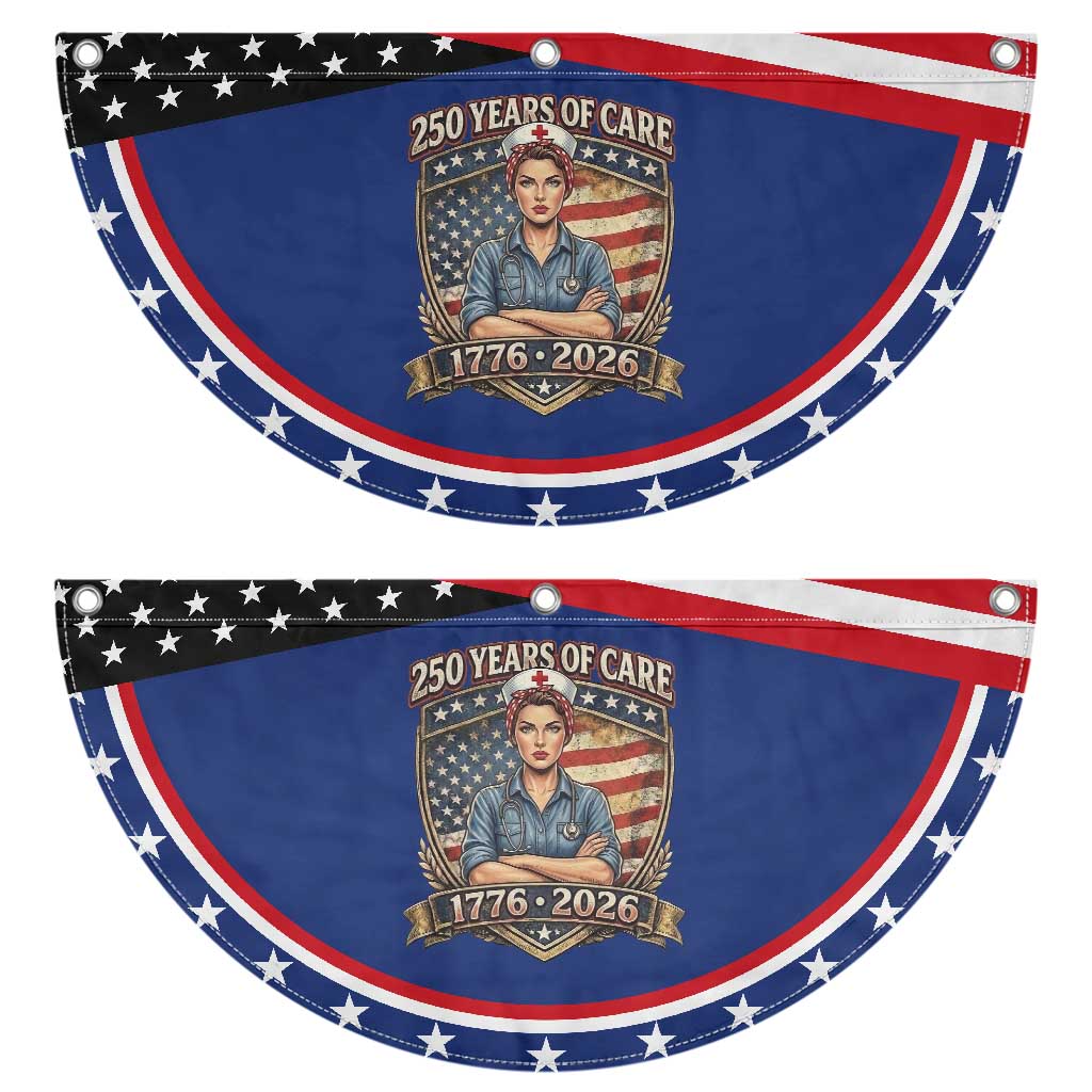 Nurse Celebrating 250 Years Of Care Gift Patriotic Fan Flag