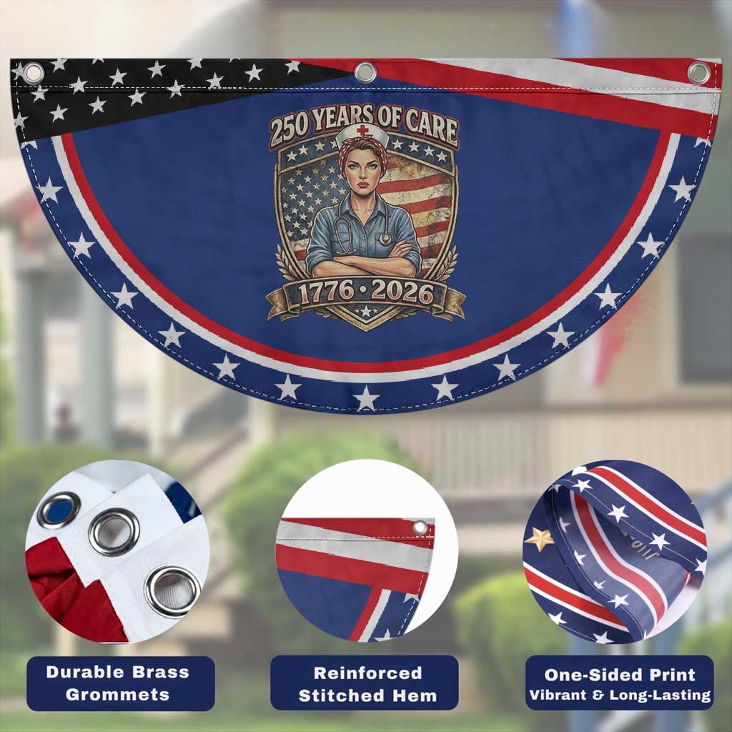Nurse Celebrating 250 Years Of Care Gift Patriotic Fan Flag