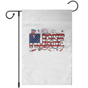 USA 250 Proud American Nurse Garden Flag Patriotic Healthcare Hero TS12 White Print Your Wear