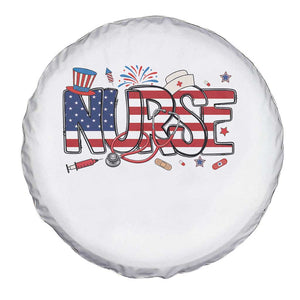 USA 250 Proud American Nurse Spare Tire Cover Patriotic Healthcare Hero TS12 Print Your Wear