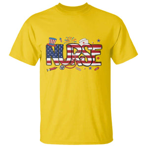 USA 250 Proud American Nurse T Shirt Patriotic Healthcare Hero TS12 Daisy Print Your Wear
