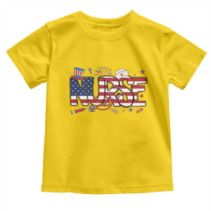 USA 250 Proud American Nurse Toddler T Shirt Patriotic Healthcare Hero TS12 Daisy Print Your Wear