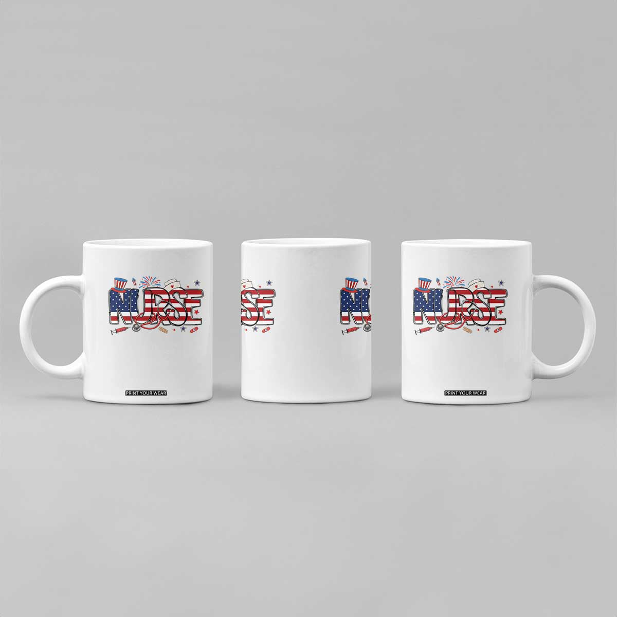 USA 250 Proud American Nurse Coffee Mug Patriotic Healthcare Hero TS12 Print Your Wear