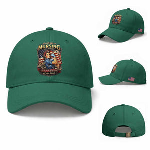 Patriotic Rosie Nurse Feminist Pride Baseball Cap 250 Years Of Nursing TS12 Baseball Cap Universal Fit Irish Green Print Your Wear
