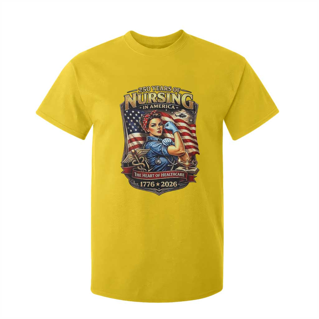 Patriotic Rosie Nurse Feminist Pride T Shirt For Kid 250 Years Of Nursing TS12 Daisy Print Your Wear