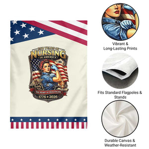Patriotic Rosie Nurse Feminist Pride Garden Flag 250 Years Of Nursing TS12 Print Your Wear