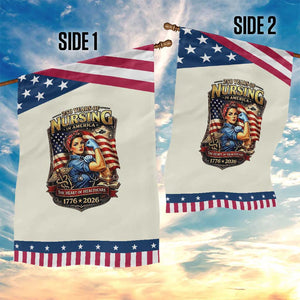 Patriotic Rosie Nurse Feminist Pride Garden Flag 250 Years Of Nursing TS12 Print Your Wear