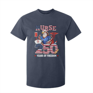 Bald Eagle Nurse 250 Years Of Freedom T Shirt For Kid Patriotic American Nurse Gift TS12 Navy Print Your Wear