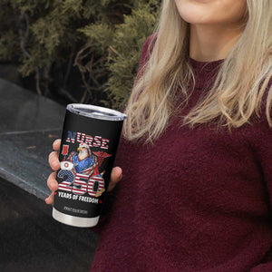 Bald Eagle Nurse 250 Years Of Freedom Tumbler Cup Patriotic American Nurse Gift TS12 Print Your Wear