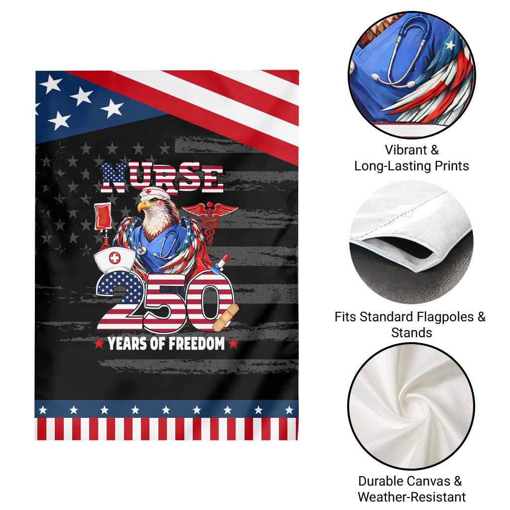 Bald Eagle Nurse 250 Years Of Freedom Garden Flag Patriotic American Nurse Gift TS12 Print Your Wear