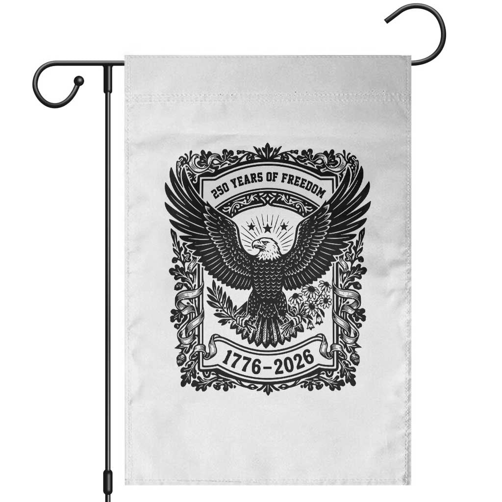 Cottagecore Patriotic Eagle 250th Anniversary USA Gift Garden Flag TS12 White Print Your Wear