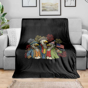 Funny Founding Fathers Eagle Throw Blanket 250th Anniversary America Patriotic Gift TS12 Print Your Wear