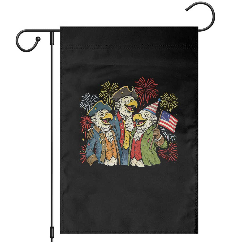 Funny Founding Fathers Eagle Garden Flag 250th Anniversary America Patriotic Gift TS12 Black Print Your Wear