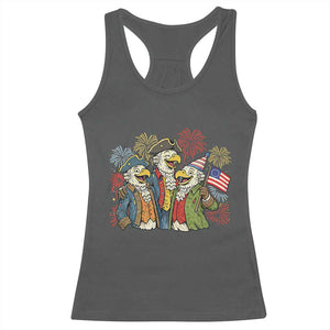 Funny Founding Fathers Eagle Racerback Tank Top 250th Anniversary America Patriotic Gift TS12 Dark Heather Print Your Wear