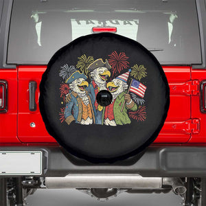 Funny Founding Fathers Eagle Spare Tire Cover 250th Anniversary America Patriotic Gift TS12 Black Print Your Wear