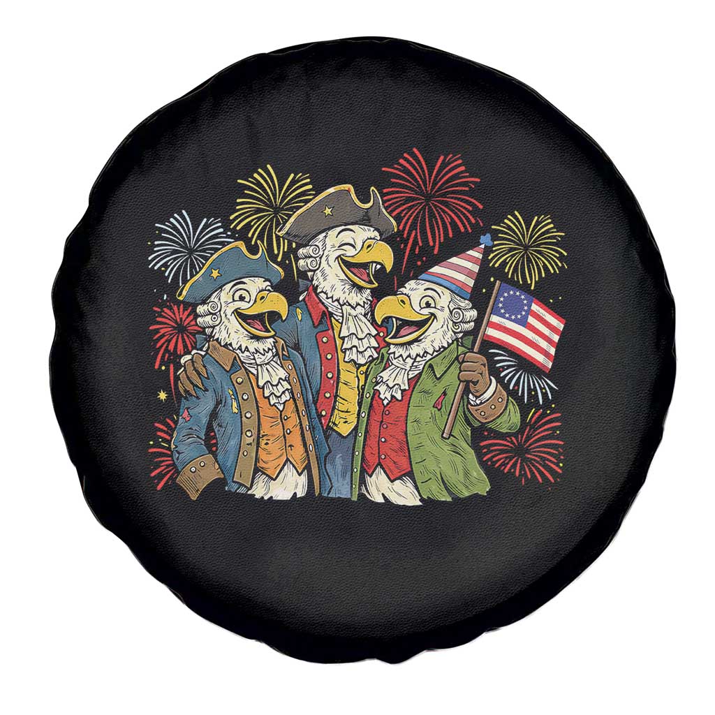 Funny Founding Fathers Eagle Spare Tire Cover 250th Anniversary America Patriotic Gift TS12 Print Your Wear