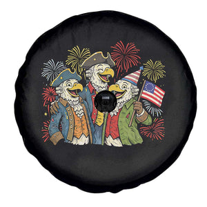 Funny Founding Fathers Eagle Spare Tire Cover 250th Anniversary America Patriotic Gift TS12 Print Your Wear