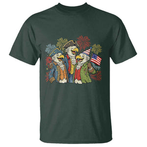 Funny Founding Fathers Eagle T Shirt 250th Anniversary America Patriotic Gift TS12 Dark Forest Green Print Your Wear