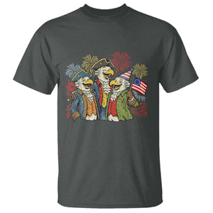 Funny Founding Fathers Eagle T Shirt 250th Anniversary America Patriotic Gift TS12 Dark Heather Print Your Wear