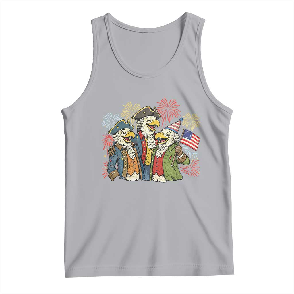 Funny Founding Fathers Eagle Tank Top 250th Anniversary America Patriotic Gift TS12 Athletic Heather Print Your Wear