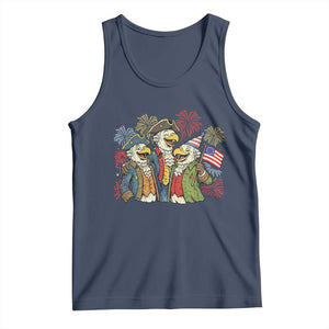 Funny Founding Fathers Eagle Tank Top 250th Anniversary America Patriotic Gift TS12 Navy Print Your Wear