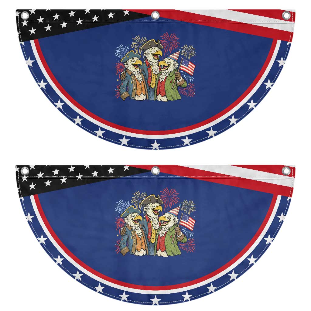 Funny Founding Fathers Eagle Patriotic Fan Flag 250th Anniversary America Gift