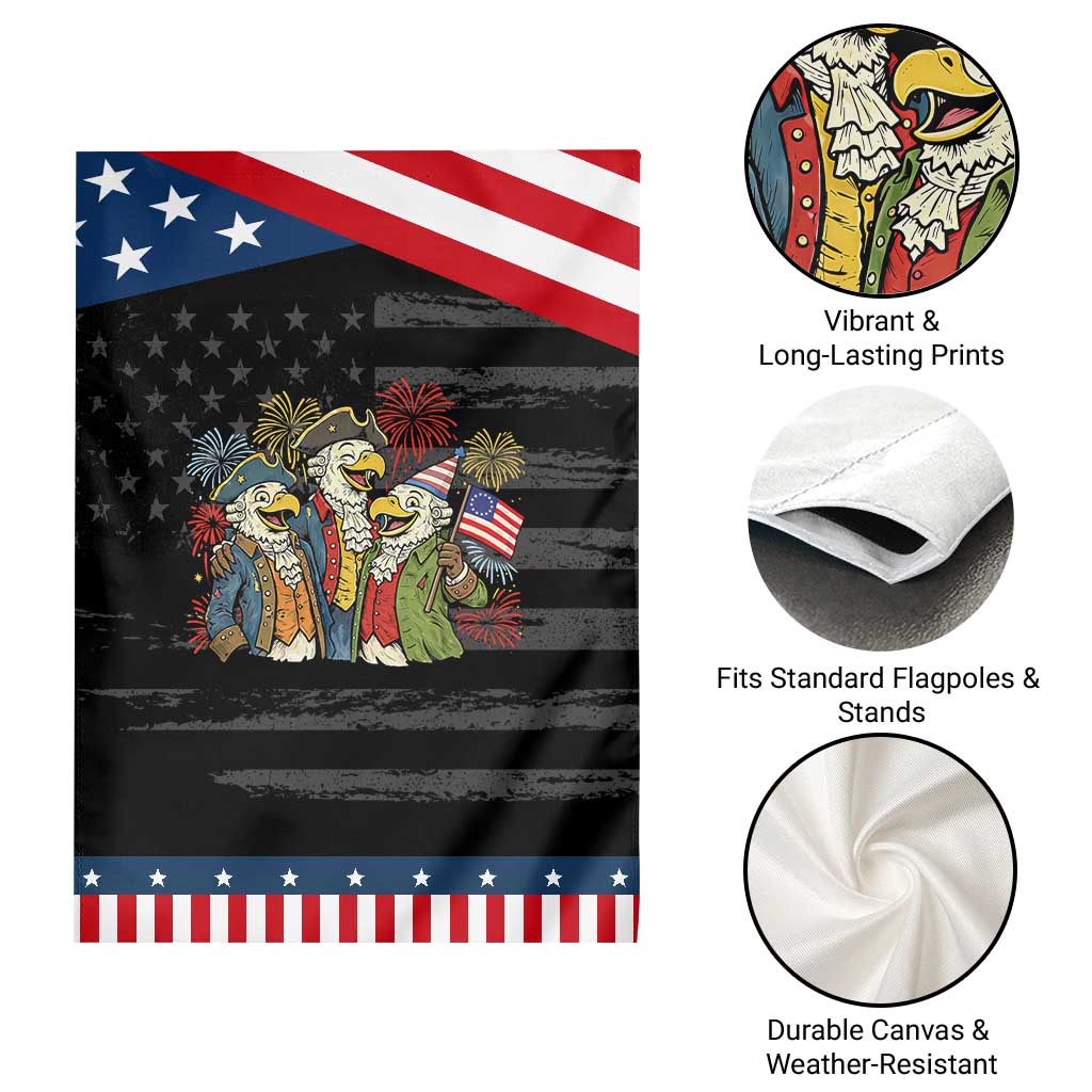 Funny Founding Fathers Eagle Garden Flag 250th Anniversary America Patriotic Gift TS12 Print Your Wear