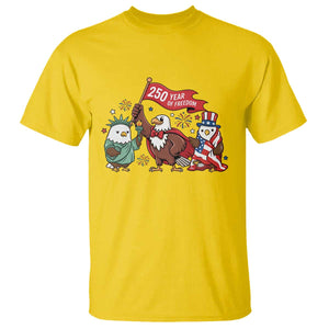 Cute Patriotic Eagle 250 Years Of Freedom T Shirt American Pride Gift TS12 Daisy Print Your Wear