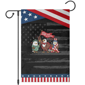 Cute Patriotic Eagle 250 Years Of Freedom Garden Flag American Pride Gift TS12 Distressed Black Blue Print Your Wear