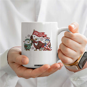 Cute Patriotic Eagle 250 Years Of Freedom Coffee Mug American Pride Gift TS12 Print Your Wear