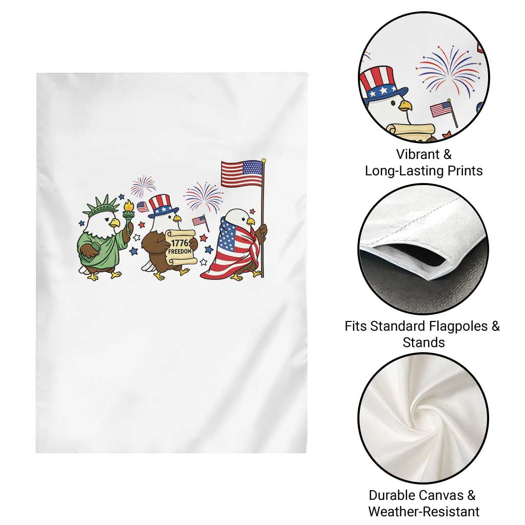 Adorable Patriotic Eagle 250 Years Of Freedom Garden Flag USA Anniversary Gift TS12 Print Your Wear