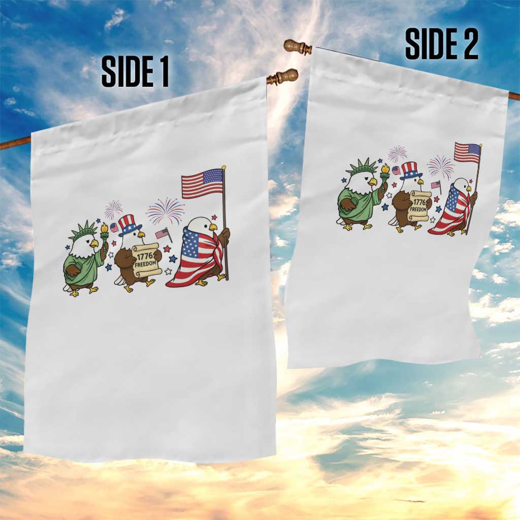 Adorable Patriotic Eagle 250 Years Of Freedom Garden Flag USA Anniversary Gift TS12 Print Your Wear