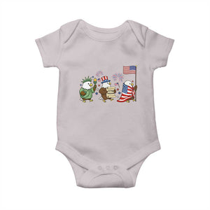 Adorable Patriotic Eagle 250 Years Of Freedom Baby Onesie USA Anniversary Gift TS12 Ice Gray Print Your Wear