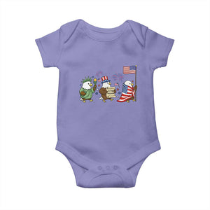 Adorable Patriotic Eagle 250 Years Of Freedom Baby Onesie USA Anniversary Gift TS12 Violet Print Your Wear