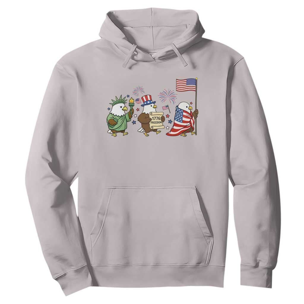 Adorable Patriotic Eagle 250 Years Of Freedom Hoodie USA Anniversary Gift TS12 Ice Gray Print Your Wear