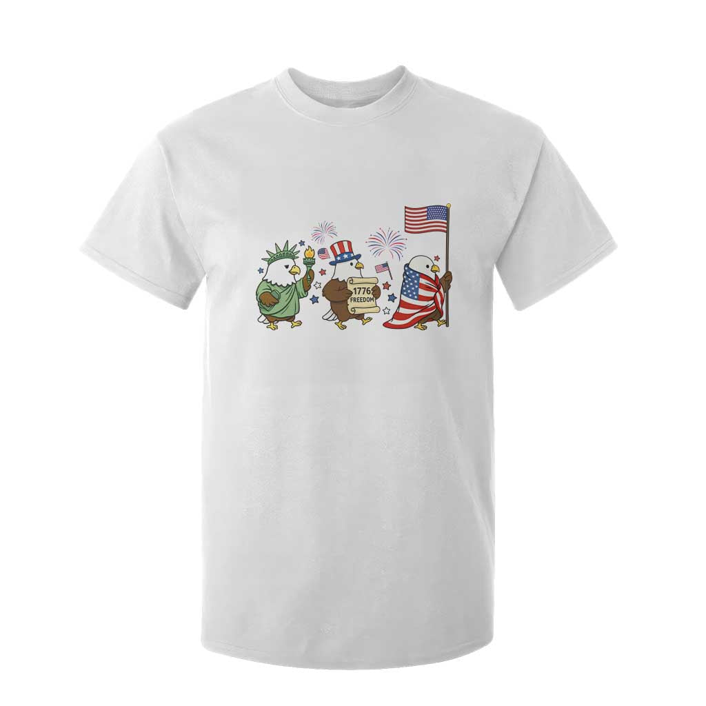 Adorable Patriotic Eagle 250 Years Of Freedom T Shirt For Kid USA Anniversary Gift TS12 White Print Your Wear