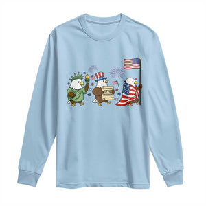 Adorable Patriotic Eagle 250 Years Of Freedom Long Sleeve Shirt USA Anniversary Gift TS12 Light Blue Print Your Wear