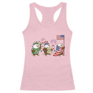 Adorable Patriotic Eagle 250 Years Of Freedom Racerback Tank Top USA Anniversary Gift TS12 Light Pink Print Your Wear