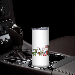 Adorable Patriotic Eagle 250 Years Of Freedom Skinny Tumbler USA Anniversary Gift TS12 Print Your Wear