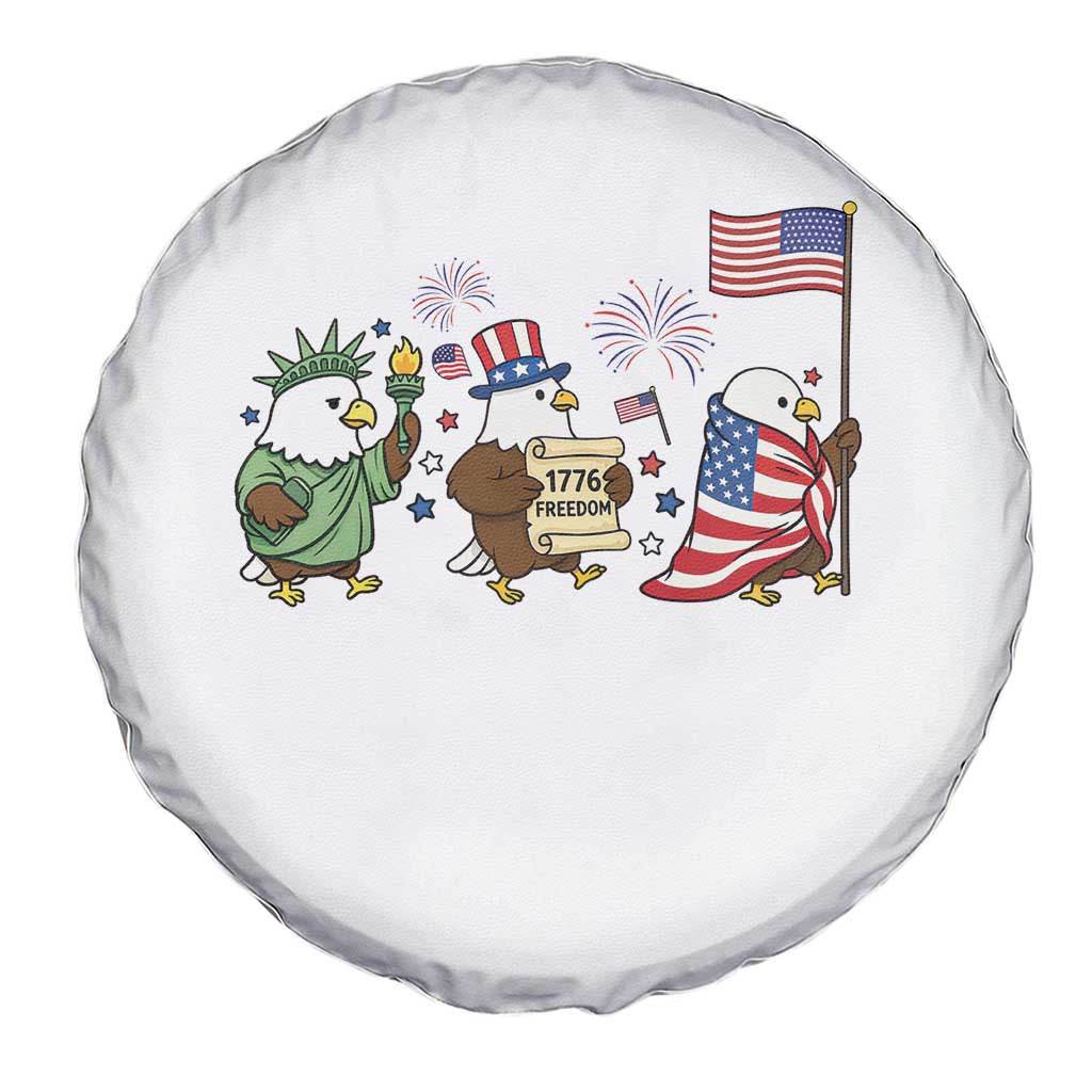 Adorable Patriotic Eagle 250 Years Of Freedom Spare Tire Cover USA Anniversary Gift TS12 Print Your Wear