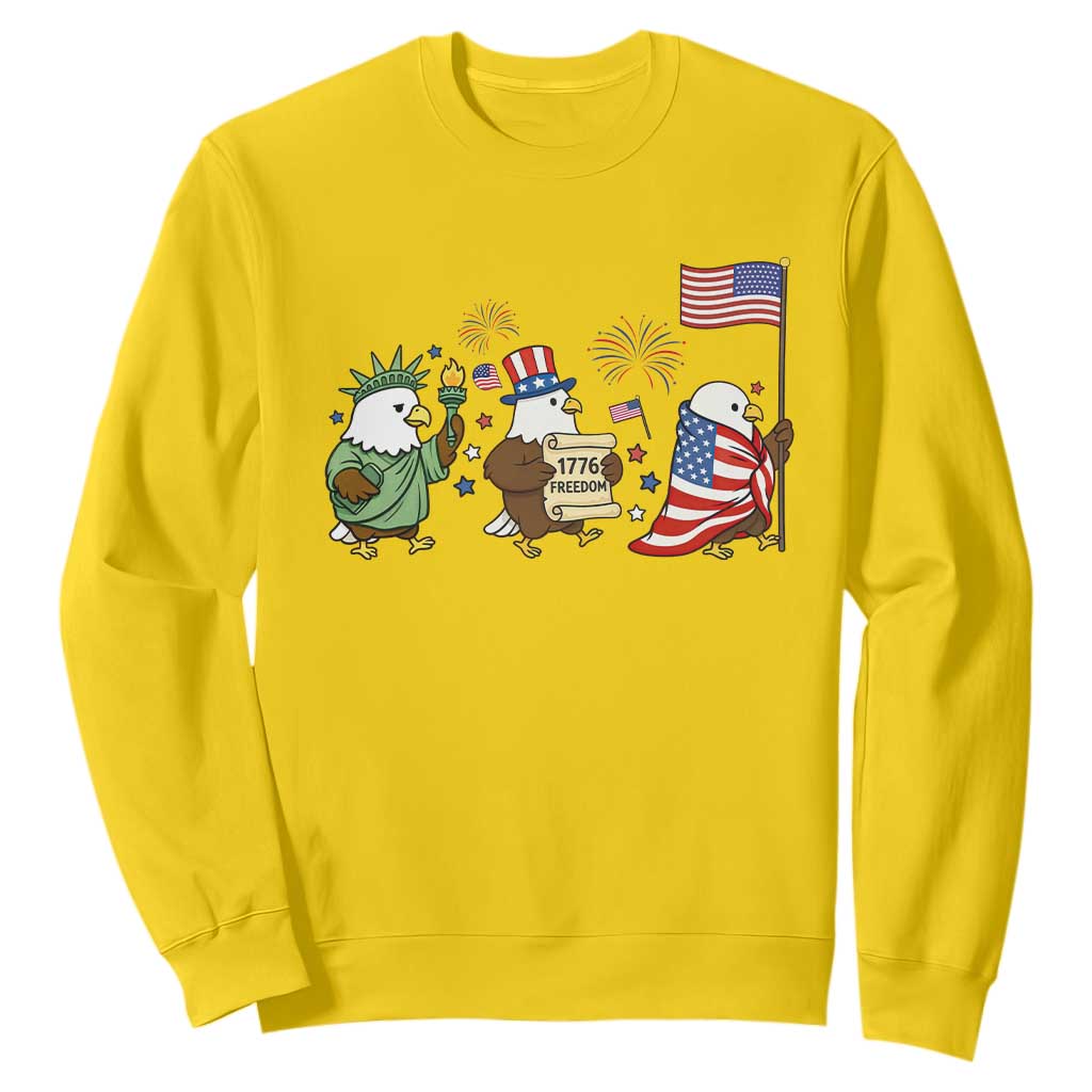Adorable Patriotic Eagle 250 Years Of Freedom Sweatshirt USA Anniversary Gift TS12 Daisy Print Your Wear
