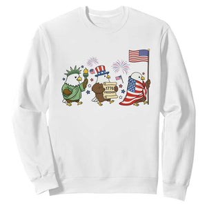 Adorable Patriotic Eagle 250 Years Of Freedom Sweatshirt USA Anniversary Gift TS12 White Print Your Wear