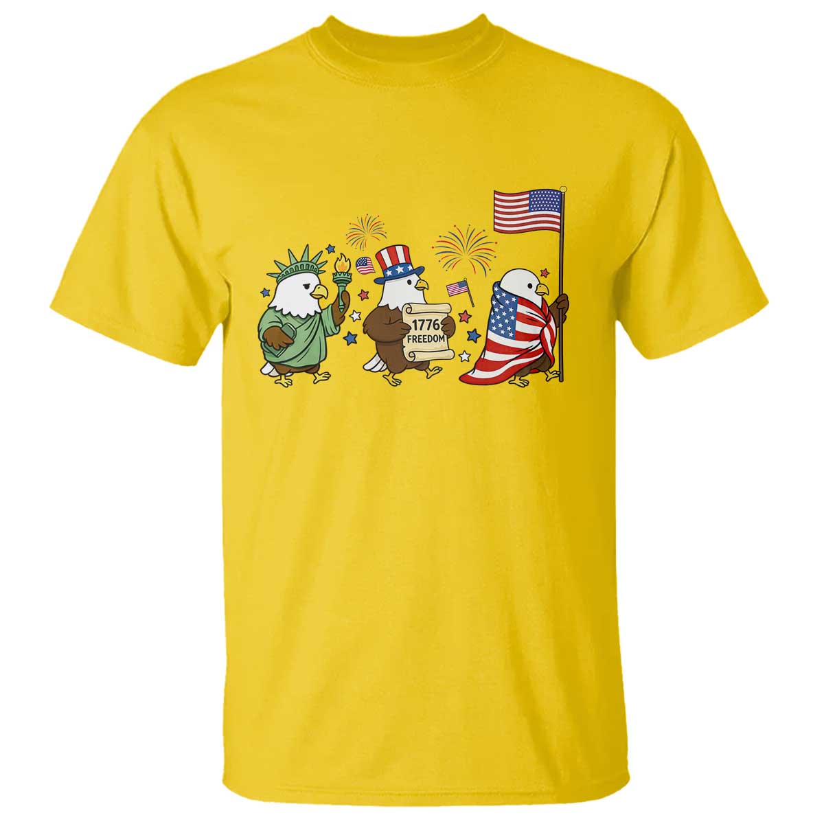 Adorable Patriotic Eagle 250 Years Of Freedom T Shirt USA Anniversary Gift TS12 Daisy Print Your Wear