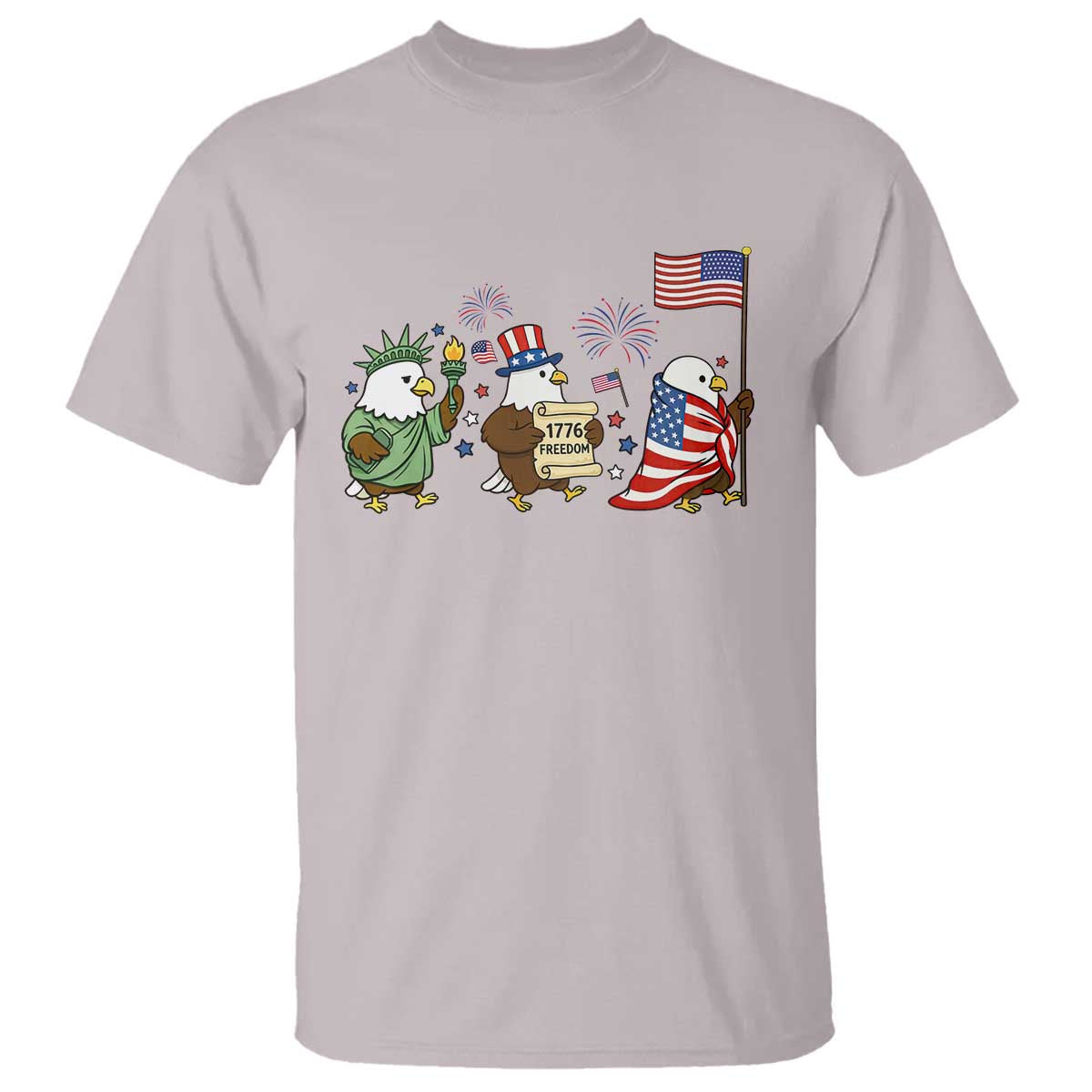 Adorable Patriotic Eagle 250 Years Of Freedom T Shirt USA Anniversary Gift TS12 Ice Gray Print Your Wear