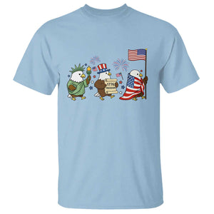 Adorable Patriotic Eagle 250 Years Of Freedom T Shirt USA Anniversary Gift TS12 Light Blue Print Your Wear