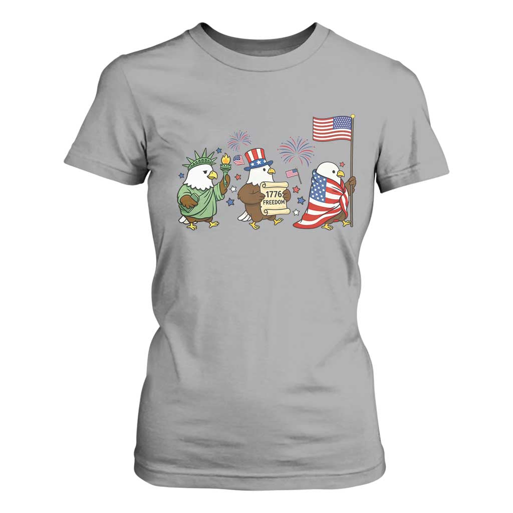 Adorable Patriotic Eagle 250 Years Of Freedom T Shirt For Women USA Anniversary Gift TS12 Sport Gray Print Your Wear